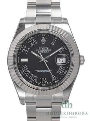 Rolex デイトジャスト II 116334 ステンレス・ホワイトゴールド ブラックの商品画像