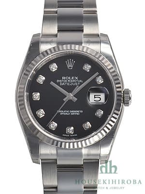 Rolex デイトジャスト 116234G ステンレス・ホワイトゴールド ブラックの商品画像