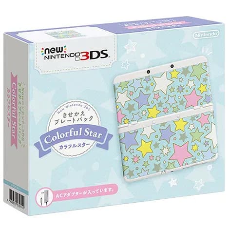 New ニンテンドー3DS本体 きせかえプレートパック カラフルスター KTRSWHAGの商品画像