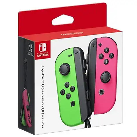 Nintendo Switch Joy-Con ネオングリーン/ネオンピンクHACAJAFAAの商品画像