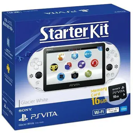 PlayStation Vita本体 Wi-Fiモデル グレイシャー・ホワイト スターターキット PCHJ-10029の商品画像