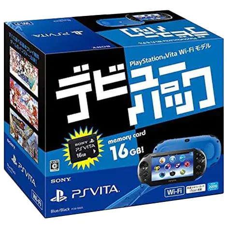 PlayStation Vita本体 Wi-Fiモデル ブルー/ブラック デビューパック PCHJ-10025の商品画像