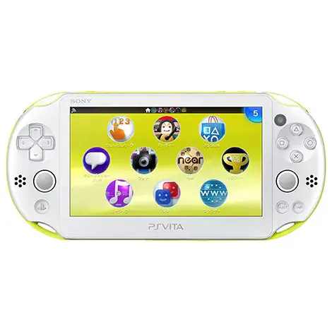 PlayStation Vita本体 Wi-Fiモデル ライムグリーン/ホワイト PCH-2000ZA13の商品画像