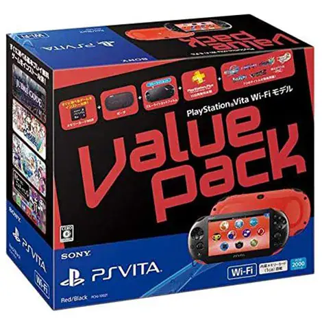 PlayStation Vita Value Pack Wi-Fiモデル PCHJ-10021 レッド/ブラック (付属品の付属は無し)の商品画像