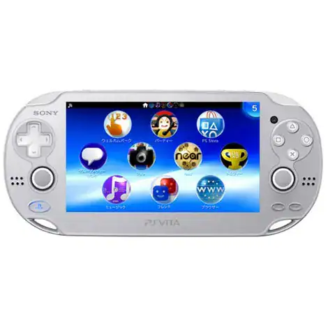 PlayStation Vita Wi-Fiモデル PCHJ-10007 アイス・シルバー (ソフトの付属は無し)の商品画像