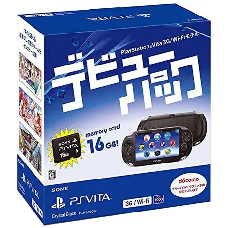 PlayStation Vita本体 3G/Wi-Fiモデル クリスタル・ブラック デビューパック PCHJ-10026の商品画像