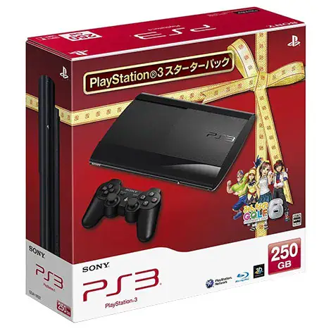 PlayStation3 250GB チャコールブラック みんなのGOLF6同梱スターターパック CEJH10022の商品画像