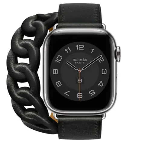 Apple Watch Hermes Series8 41mm GPS+Cellular ステンレススチールケース/グルメット・ドゥブルトゥールレザーストラップの商品画像