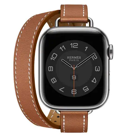 Apple Watch Hermes Series8 41mm GPS+Cellular ステンレススチールケース/アトラージュ・ドゥブルトゥールレザーストラップの商品画像