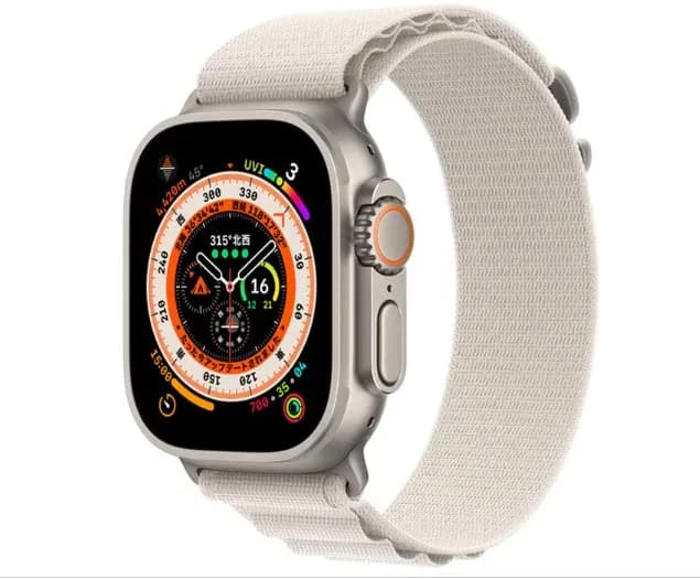 Apple Watch Ultra 49mm GPS+Cellular チタニウムケース/アルパインループの商品画像