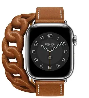 Apple Watch Hermes Series7 41mm GPS+Cellular ステンレススチールケース/グルメット・ドゥブルトゥールレザーストラップの商品画像