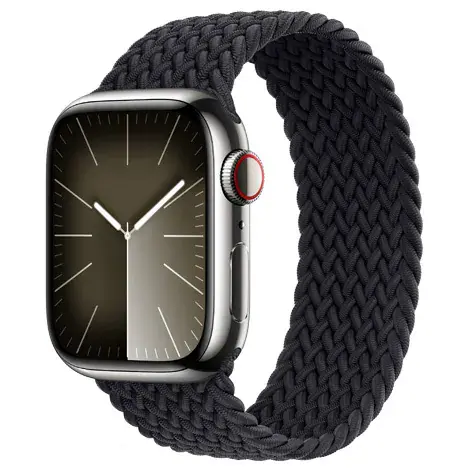 Apple Watch Series9 41mm GPS+Cellular ステンレススチール/ブレイデッドソ‍ロ‍ル‍ー‍プの商品画像
