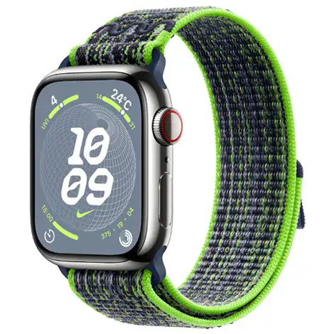 Apple Watch Series9 41mm GPS+Cellular ステンレススチール/Nikeスポーツループの商品画像