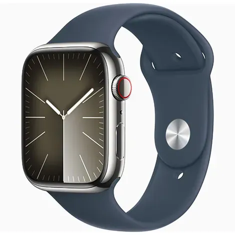Apple Watch Series9 45mm GPS+Cellular ステンレススチール/スポーツバンドの商品画像