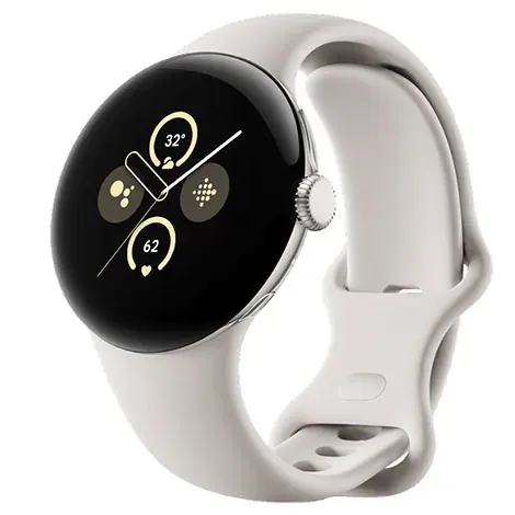 Pixel Watch 2 Wi-Fiモデル GA05031-GB Polished Silver アルミケース/ポーセリン アクティブ バンドの商品画像