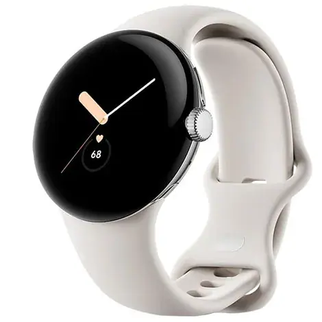 Google Pixel Watch Polished Silver case/Chalk Band GA03182-TWの商品画像