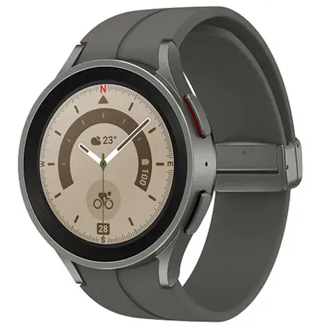 Galaxy Watch5 Pro 45mm チタニウム SM-R920NZTAXJP グレーの商品画像