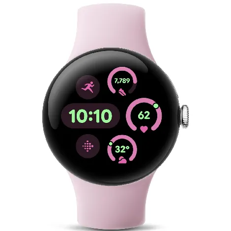 Pixel Watch 3 Wi-Fiモデル 41mm GA05756-US ポリッシュドシルバー アルミケース/ローズクォーツ アクティブ バンドの商品画像