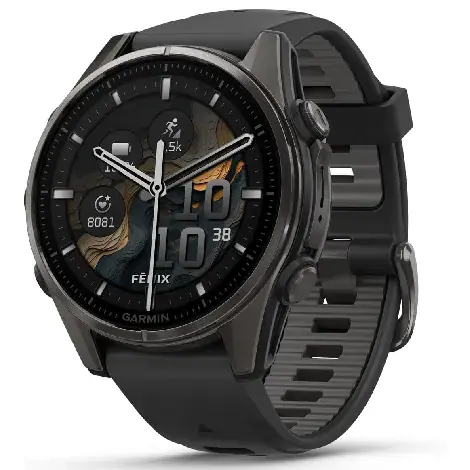fenix 8 Sapphire AMOLED 43mm 010-02903-27 Ti Carbon Gray DLC/Blackの商品画像