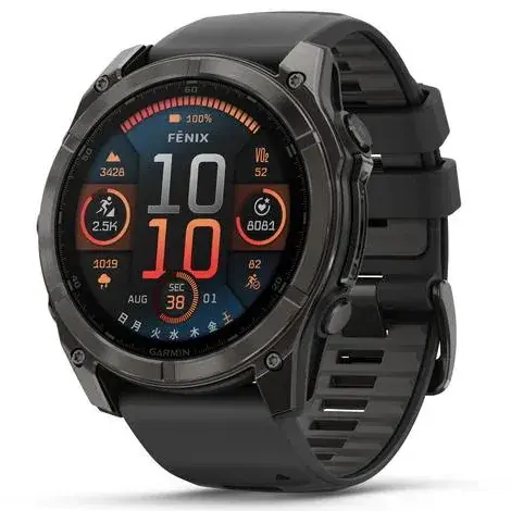 fenix 8 Sapphire AMOLED 51mm 010-02905-62 Ti Carbon Gray DLC/Blackの商品画像
