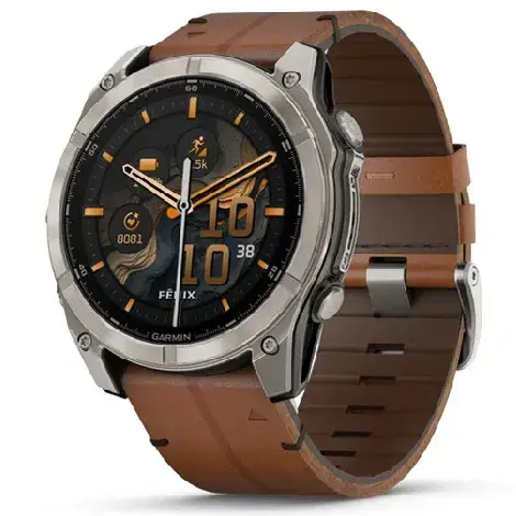 fenix 8 Sapphire AMOLED 51mm 010-02905-81 Ti/Leather Bandの商品画像