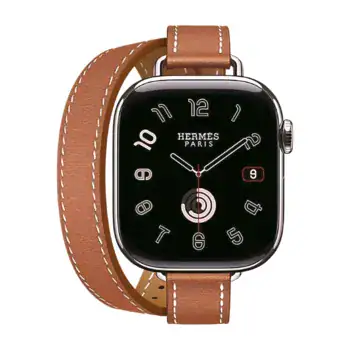 Apple Watch Hermes Series10 42mm GPS+Cellular チタニウムケース/アトラージュ・ドゥブルトゥールレザーストラップの商品画像