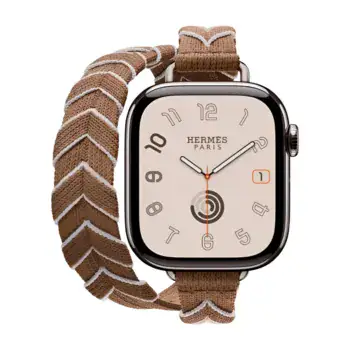 Apple Watch Hermes Series10 42mm GPS+Cellular チタニウムケース/ブリドン・アトラージュドゥブルトゥールストラップの商品画像