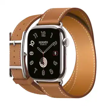 Apple Watch Hermes Series10 46mm GPS+Cellular チタニウムケース/アピ・ドゥブルトゥールレザーストラップの商品画像