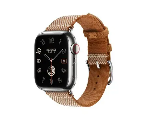 Apple Watch Hermes Series9 41mm GPS + Cellular ステンレススチール/トワルH・シンプルトゥールストラップの商品画像