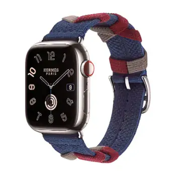 Apple Watch Hermes Series9 41mm GPS + Cellular ステンレススチール/ブリドン・シンプルトゥールストラップの商品画像