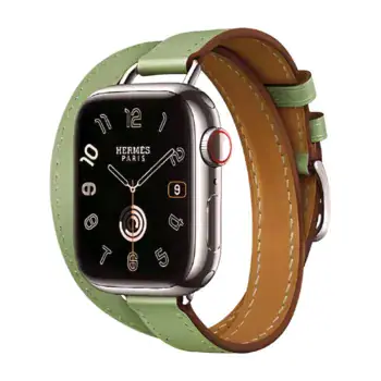 Apple Watch Hermes Series9 41mm GPS + Cellular ステンレススチール/アトラージュ・ドゥブルトゥールストラップの商品画像