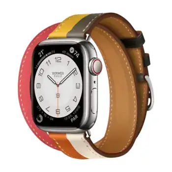 Apple Watch Hermes Series9 41mm GPS + Cellular ステンレススチール/カザック・ドゥブルトゥールストラップの商品画像
