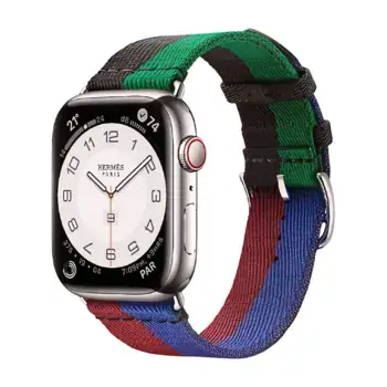 Apple Watch Hermes Series9 45mm GPS + Cellular ステンレススチール/カザック・シ‍ンプルトゥールストラップの商品画像