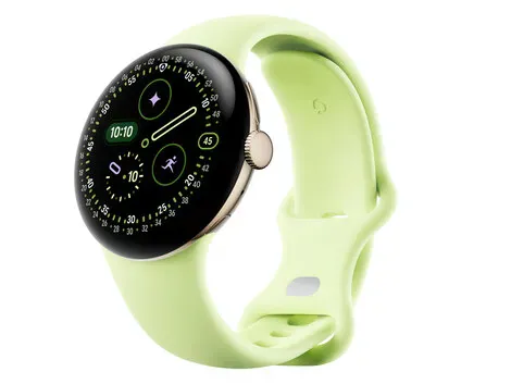 Google (グーグル) Pixel Watch 4 Wi-Fiモデル 41mm GA06002-US [Champagne Gold アルミケース/Lemongrass アクティブ バンド]の商品画像