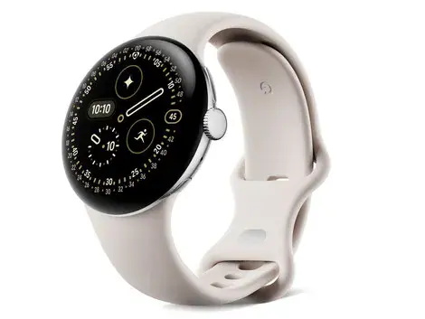 Google (グーグル) Pixel Watch 4 Wi-Fiモデル 41mm GA10830-US [Polished Silver アルミケース/Porcelain アクティブ バンド]の商品画像
