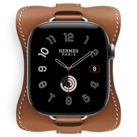 Apple Watch Hermes Series12 42mm GPS+Cellular チタニウムケース/アトラージュ・アン・セルシンプルトゥールレザーストラップの商品画像