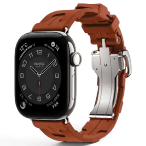 Apple Watch Hermes Series12 46mm GPS+Cellular チタニウムケース/キリム・シンプルトゥールストラップの商品画像