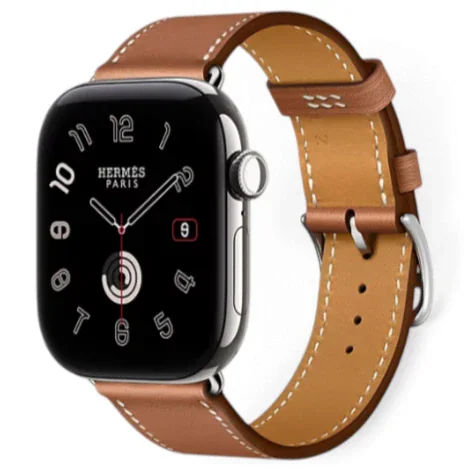 Apple Watch Hermes Series12 46mm GPS+Cellular チタニウムケース/シンプルトゥールレザーストラップの商品画像