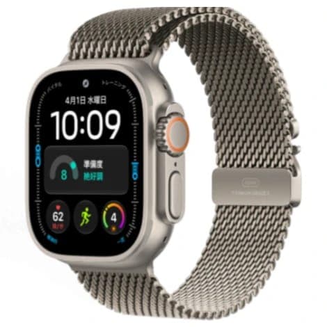 Apple Watch Ultra 4 49mm GPS + Cellular チタニウムケース/チタニウムミラネーゼループの商品画像