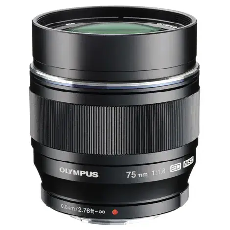 M.ZUIKO DIGITAL ED 75mm F1.8 ブラックの商品画像