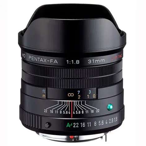 HD PENTAX-FA 31mm F1.8 Limited ブラックの商品画像