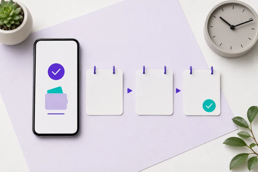 入金までの日数を確認するの確認イメージ